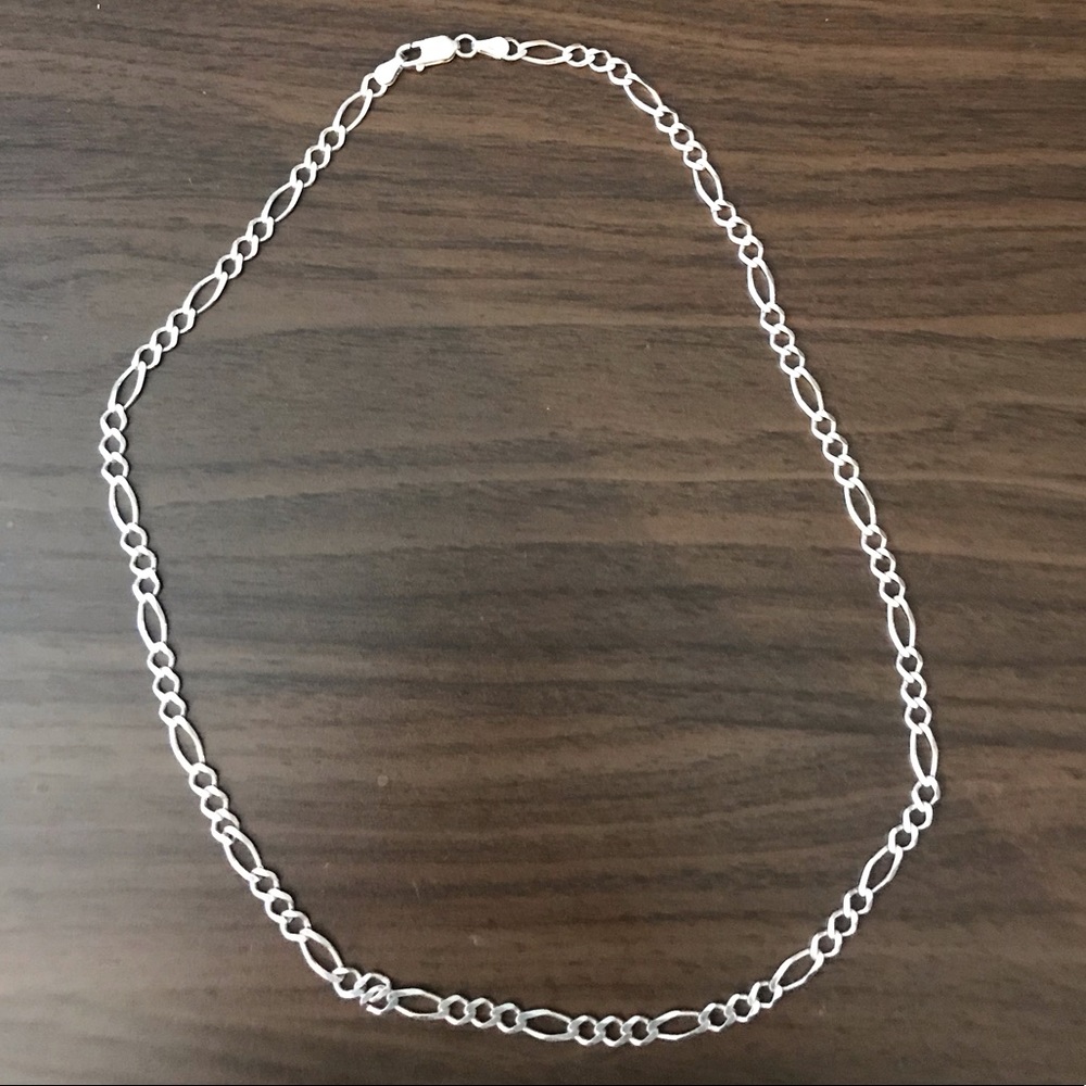 Italian Men's Silver (925) Figaro Chain